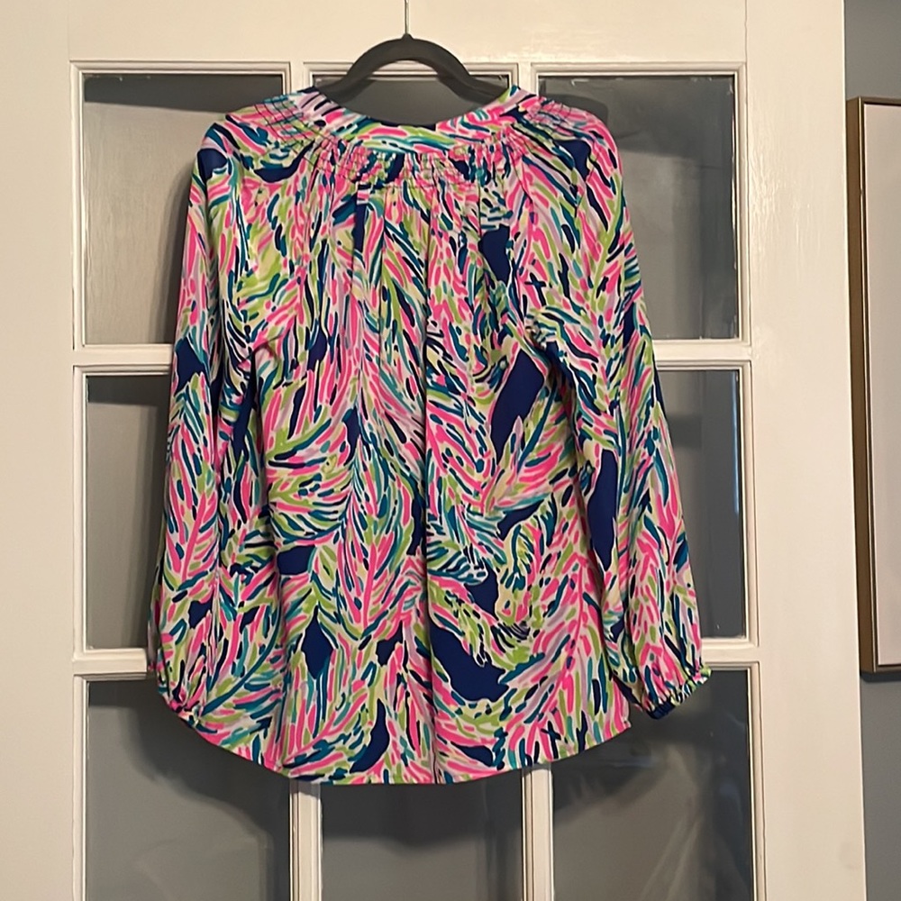 Lilly Pulitzer Elsa in Rare Indigo Palm Reader Small - Picture 6 of 6